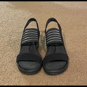 Black Skechers Wedges